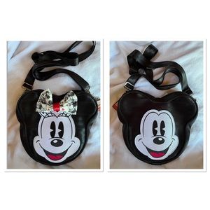 Harveys Reversible Mickey / Minnie convertible cross-body / backpack bag